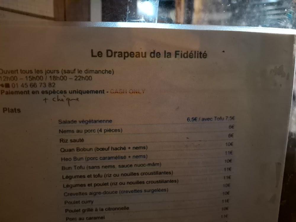 Le Drapeau de la Fidélité - Menu Image 3